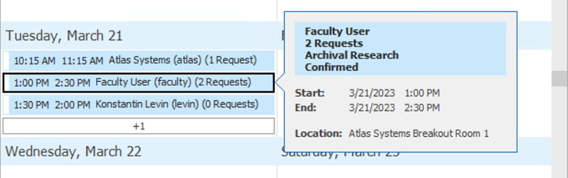 Hover Appointment View